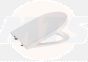 Roca Inspira Round Soft-Close Toilet Seat and Cover with fittings A80152200B
