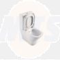Roca Gap Square- Soft Closing Duroplast Toilet Seat  and Cover with Fittings A801732004 / 801732002
