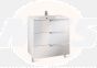 Roca  Victoria-N basin and base unit 600 x 460mm - 3 soft-close drawers - gloss white A855839806