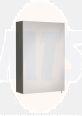 Roca  Luna mirrored cabinet 400 x 600mm - gloss white A856839806