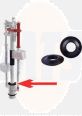 Alcaplast and KALE Cistern Flush Valve Seal for Concealed Cisterns 3300114