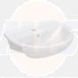 Twyford Alcona500mm Semi Recessed Basin AR4651WH Bathroomsuites