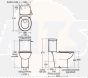 Armitage Shanks Contour 21 Close Couple Toilet  WC