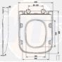 Bathstore Cedar Soft Close Quick Release Toilet Seat and Cover 558837