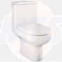 BATHSTORE CITYSPACE TOILET SEAT V19 SOFT CLOSE  AND COVER WITH FITTINGS 558651
