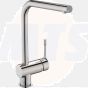 Ideal Standard  Ceralook single lever l-shape spout kitchen mixer, silver storm  BD572GN