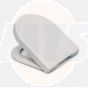 Cedo D-Shape Plastic Toilet Seat - White 578537
