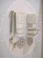 CELMAC TOILET SEAT HINGES PLASTIC