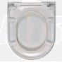 Celmac 20721512 Disco D shaped Seat and Cover White