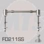 Celmac Bottom Fix Stainless Steel Toilet Seat Hinge Set FD211SS