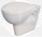 Cersanit Parva duraplast Soft Close Toilet Seat and cover with fittings easy release K98-0053, compatible wth Toilet Seat Hinges for Cersanit Arteco / Carina / Facile / Parva, universal duroplast, slow-moving, easy detachable K99-0089