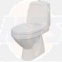 CERSANIT EKO PLUS Toilet Seat and Cover K98-0006, duroplastic-antibacterial, soft-closing