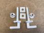 Cersanit Universal Toilet Seat Hinges Plastic not same as Twyford jupiter Hinges