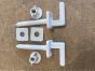 Cersanit Universal Toilet Seat Hinges Plastic not same as Twyford jupiter Hinges