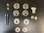 Pressalit Scandinavia Plus 758 Bottom Fix Toilet Seat Hinge Set D05999