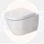 Duravit Darling seat and cover, without soft close  For wall hung toilet #020709  with Brass Hinges 006425000