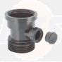 McAlpine DC1-BL-BO Black Bossed Drain Connector