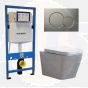 Geberit UP 320 Toilet set - Built-in WC Wall-hung toilet - Alexandria Sigma-01 Matt Gray DC3682