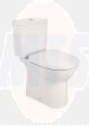 Debba ROUND - Standard SUPRALIT® seat and cover for toilet  A801B2000B