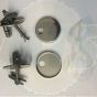 Duravit Darling New Soft-Close Toilet Seat Hinge Set 0061631000 C4302Gh 408012