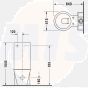 Duravit Close Coupled Toilet Starck 1 WonderGliss close-coupled 2330900641