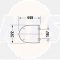 DURAVIT toilet seat DuraStyle with soft closing 20790000