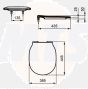 Ideal Standard Concept Air Slim Seat and Cover  Slow Close E081401 Wrap Over E036801