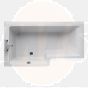 Ideal Standard  Concept 150 x 70cm Square Shower Bath, left hand - no tapholes  E049501