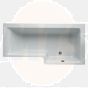 Ideal Standard  Concept 170 x 70cm Square Shower Bath, right hand -no tapholes  E051101