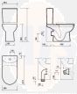 Twyford Toilet Seat E100 ROUND TOILET SEAT AND COVER TOP FIX HINGE, SOFT CLOSING MECHANISM  E17857WH