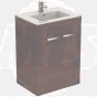 Ideal Standard  Tempo 600mm floorstanding vanity basin unit with 2 doors - Lava Grey  E3244LG