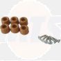 SET OF BUFFERS FOR WOODEN SEAT