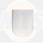 Twyford E500 round toilet seat with top fix standard hinge White E57861WH