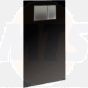 Geberit AquaClean Design cover plate for seat assembly in front of the Sigma (UP320) and Type 300 (UP300), Black glass 115.324.SG.1 (115.324.SJ.1)