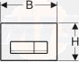 Geberit Delta50 flush plate for dual flush 115.119.14.1 Bathroomsuites 115119141