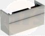 Geberit Smyle Square 1200mm double washbasin unit 2 drawer sand  500.356.JL.1