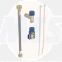 Geberit water connection set for Geberit 244115001 AquaClean Mera Classic floor-standing toilet