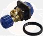Geberit water supply connection with integrated angle stop valve,