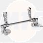 Generic wooden Toilet Seat Hinges chrome