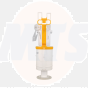 GR-S293-0001 Vitra Dual Flush Valve for a concealed cistern 437163YP Yellow and white Mechanical Flush Valve
