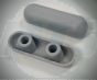 Grey Chloe Seat Buffer Set of 2 E908267 Sold As Seen