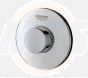 Grohe Adagio Air Button Chrome - 37761000 Grohe Toilet Cistern Spare Parts / Grohe replacement air button for use with the Adagio concealed cistern. Button diameter is 100mm.  
