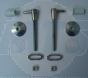 GSI Standard Close Toilet Seat Hinges for Panorama or Traccia Seat For White Buffer Seat