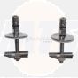 GSI Lonsaga Toilet Seat top fixing hinge pillars C5002G