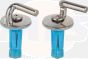 Haro Stainless Steel Toilet Seat Hinges D4002H /  404942