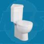 Ideal Standard Space Corner Toilet Seat and Cover with Hinges to Fit all Old and New Models E709101 Old English
