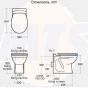 Ideal Standard alto Toilet Seat And Cover Standard Close E759001 WHITE