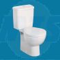 Ideal Standard Space Saver  Spacesaver White Toilet Seat with Fittings E709101