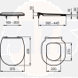 Ideal Standard Concept Thin Seat and Cover  with fittings Soft Close E772601  / E772401 / 5017830474807