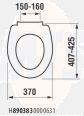 Jika Lyra Toilet Seat Cover Soft Close, White H8903830000631